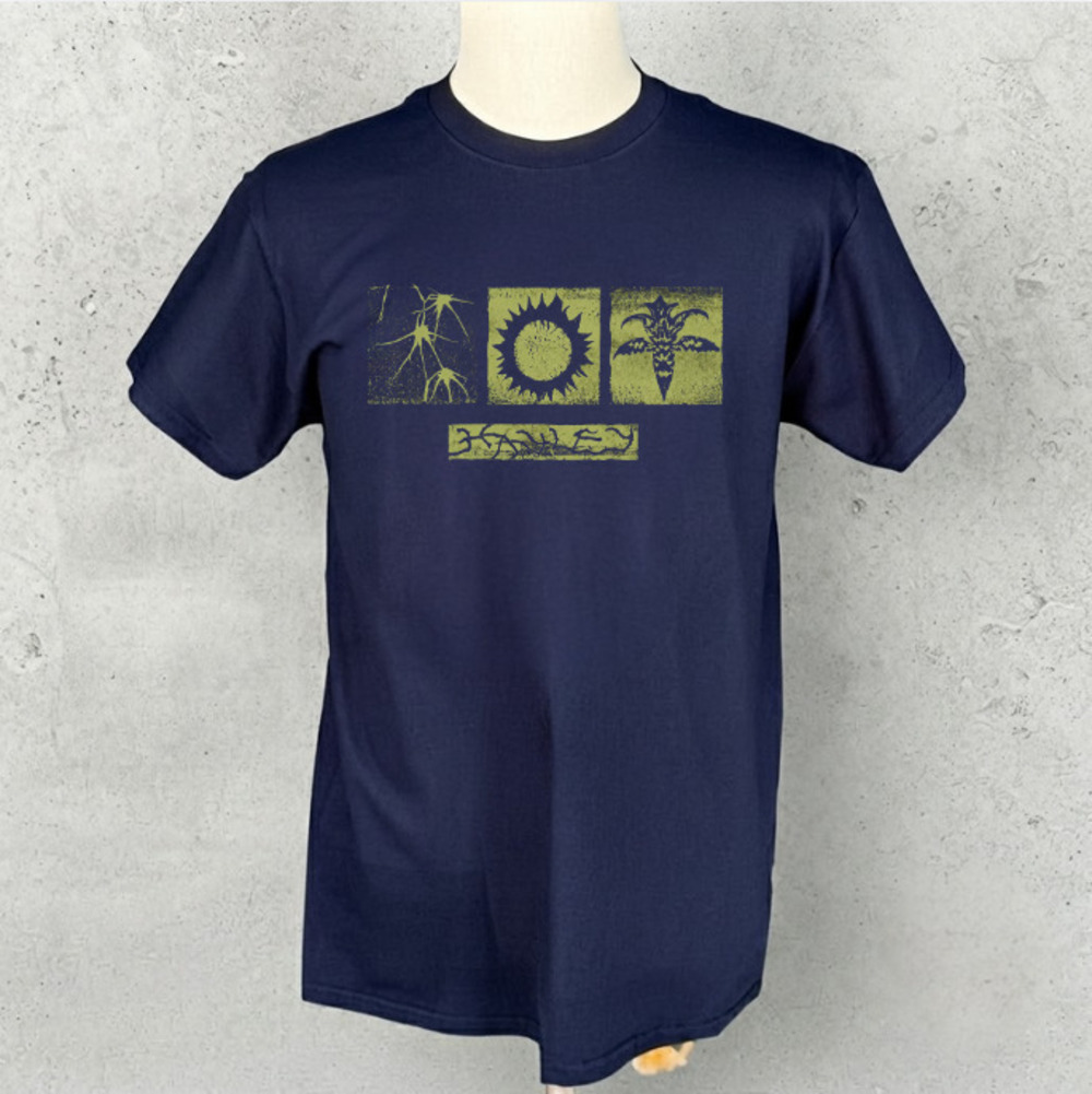 Hawley Sun Plants Botanical Indie Pop Music Vintage Navy Blue T-Shirt